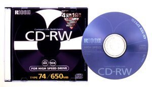 CD-RWディスク『リコー CDRW 74 10X』