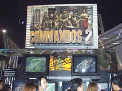 米Eidos社は、『Commandos 2』などのアクションゲームタイトルの新作を多数展示した