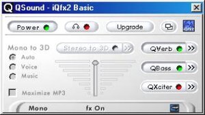 サウンドの臨場感がアップする『iQfx2 Basic』