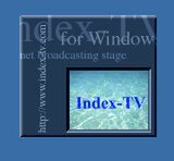 パソコンのデスクトップ上に表示される『Index-TV』クライアントの画面。画像のまわりのフチの“ドレス”と呼ばれる部分は変更可能