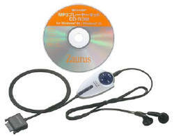 MP3プレーヤーキット CE-AP1。本体のクリップで、Yシャツのポケットなどに気軽につけられる 