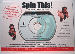 名刺サイズのCD-ROM『MicroCD』