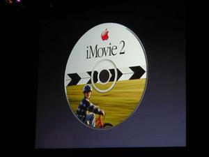 iMovie 2。アップル社は編集操作などを大幅に改良したiMovie 2も発表。今回、発表されたFireWire搭載モデル全製品に付属し、まもなくアップル社のWebページから49ドルでダウンロード可能になる
