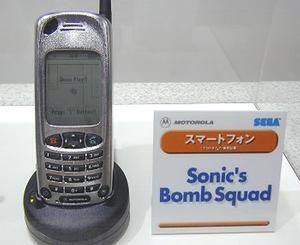 セガブースに展示されたスマートフォン 