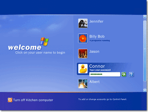 MSN Explorerログオン画面