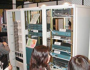 伊藤忠テクノサイエンスが展示していた、インターネットデータセンター向けシステム