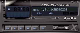 画面29　MP3再生アプリケーション「xmms」