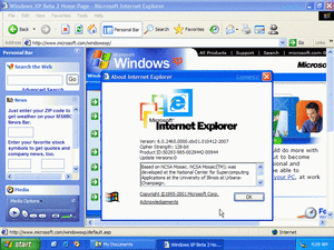 「Internet Explorer 6.0」(Build 2465)