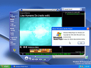 最新版「Windows Media Player8」