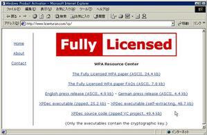 Fully LicensedのWebサイト「WPA Resource Center」