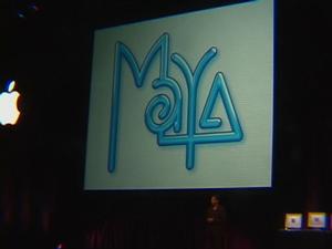 『Maya』のロゴ。Mayaは多くのテレビや映画で利用されている