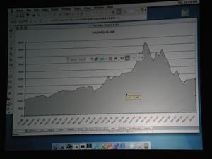 米ウォールストリートジャーナル紙に毎日掲載される退屈な株価のグラフも