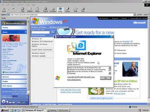 画面4　Aboutダイアログを表示させて、ビルドナンバーを確認すると「2600」となっている。これは、Windows XPのRTMと同じ番号。
