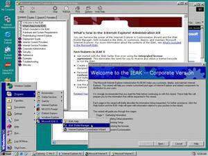 画面9　「Internet Explorer Administration Kit 6」（IEAK）をWindows 98 SE英語版にインストール。表示されているのは、ヘルプとWizard。