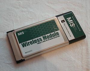 MISが実験で使用している無線LANカード
