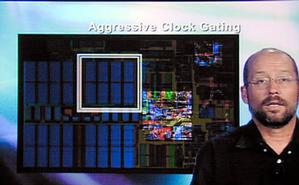 “Aggressive Clock Gating”動作しているブロックにのみクロックを供給することで、全体の消費電力や待機時の消費電力を抑えることができる