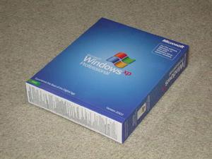 配布されたWindows XP Professionalのパッケージ