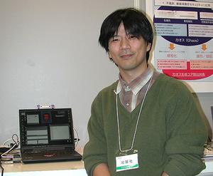 開発者で工学博士の長谷川修氏。産業技術総合研究所では脳のシステムとしての研究が専門だという