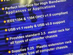 USB v1.1 ready & USB v2.0 support