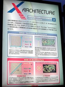 東芝の“X-Architecture”の展示パネルその2。設計ツールはSimplex社が提供するという