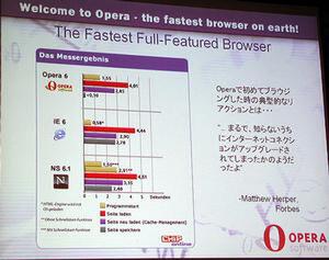ドイツの“Chip Online”のテストによる、3台ブラウザーの速度比較。Internet Explorerに劣っているのは、起動速度だけ。Internet Explorerが速いのはWindowsに組み込まれているため