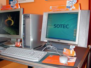 ソーテックが参考展示していた『PC STATION Vシリーズ』