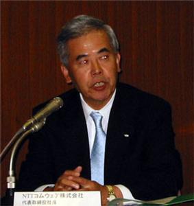 NTTコムウェア代表取締役社長の松尾勇二氏