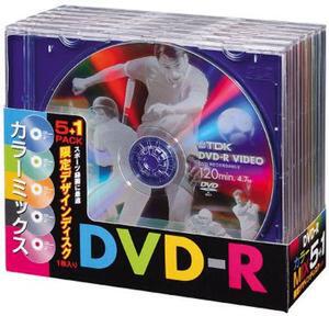 録画用カラーDVD-R(カラーミックスパック)