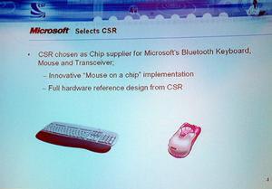 米マイクロソフトが発表した、Bluetoothワイヤレスマウスとキーボード。今年後半に出荷するという