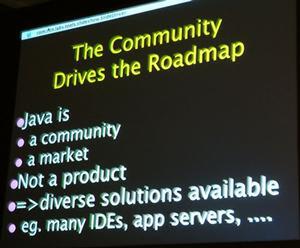 Javaはコミュニティーであり、市場だ。しかし、製品ではないという