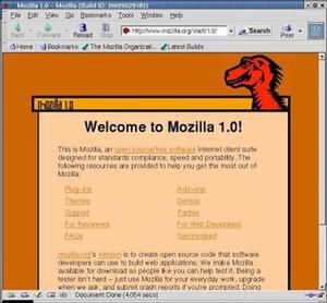 『Mozilla 1.0』デフォルトホームページ