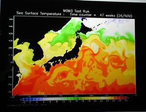 日本の海面温度シミュレーション