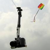 凧を使ったデジタルカメラ空中写真にトライ