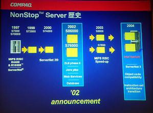 NonStop Serverの過去から未来へのロードマップ