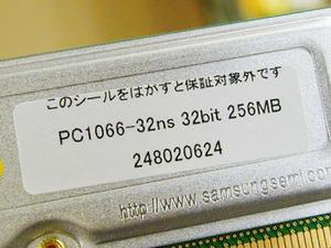 PC1066-32ns 32bit 256MB