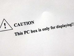 This PC box is only for displaying!!