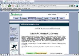 “Microsoft Windows CD Found”