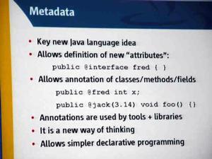 Metadataに関する説明のスライド