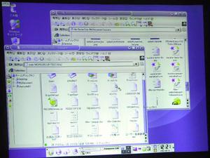 Turbolinux Desktopの動作画面