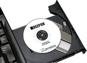 8cm CD-ROMで起動