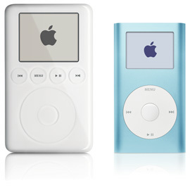 『iPod』と『iPod mini』