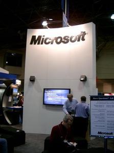 マイクロソフト社のブース