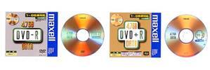 DVD-R/+Rディスクとパッケージ