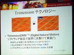 “TrimensionDNM”機能を説明するスライド