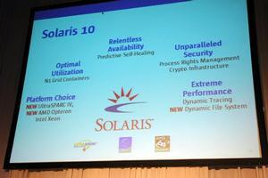 Solaris 10新機能を紹介するパネル
