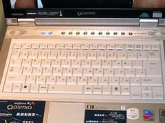 Qosmio E10のキーボード