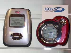 HDDタイプで世界最小の携帯オーディオプレーヤー『Rio Carbon』と、フラッシュメモリータイプの『Rio Forge』