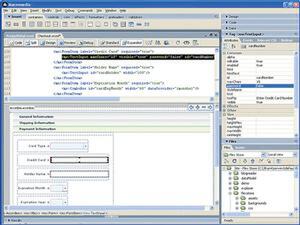 『Macromedia Flex 1.5』に同梱される『Macromedia Flex Builder』の画面