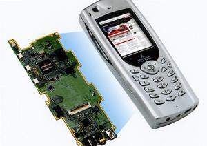 VoIP/Wi-Fiチップセット『BCM1160』を使用した携帯電話のイメージ