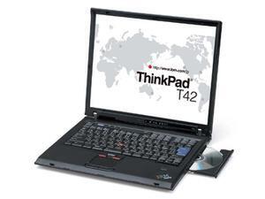 指紋認証機能を標準搭載した、スリムA4モバイルノート“ThinkPad T42”